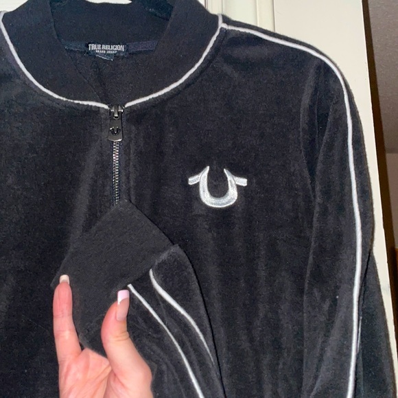RARE WOMENS TRUE RELIGION CREW ZIP-UP - Picture 4 of 5